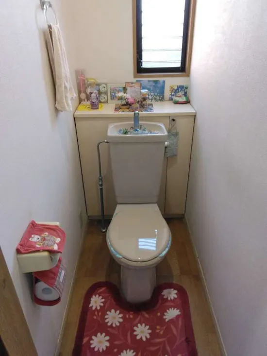 工事前　神奈川県三浦市のお客様の洗浄便座新規設置工事