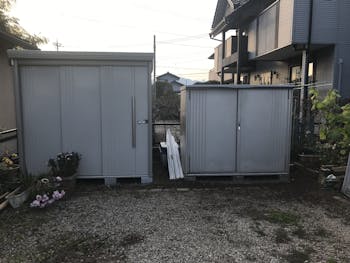 群馬県のお客様の物置設置工事　具体的な工事内容1
