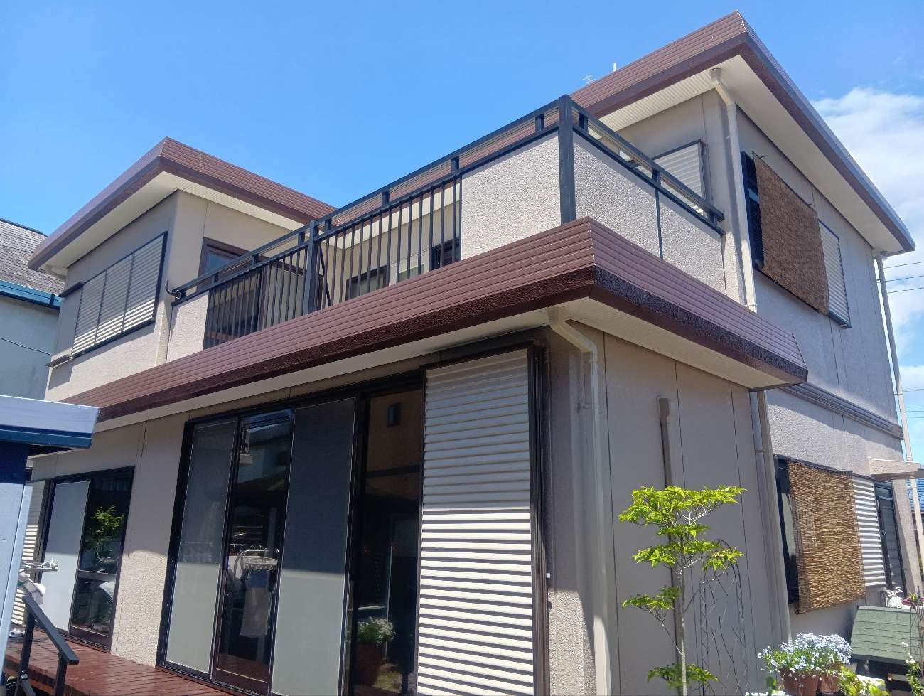 茨城県高萩市のお客様の外壁屋根塗装工事