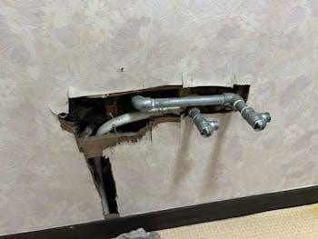 神奈川県愛甲郡のお客様の洗面化粧台交換工事　具体的な工事内容3