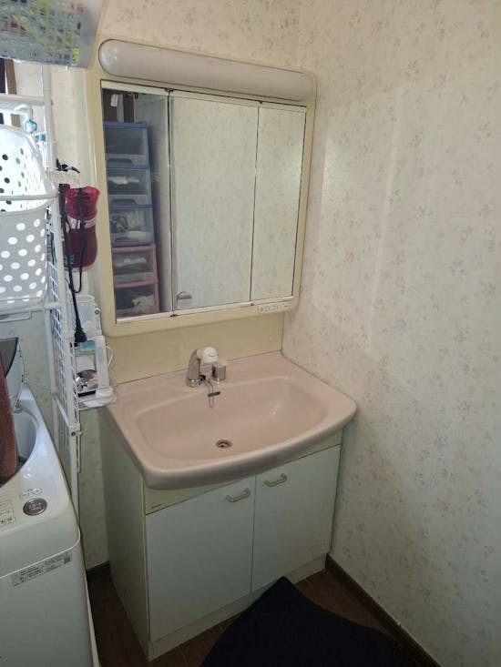 工事前　宮城県大崎市のお客様の洗面台交換工事