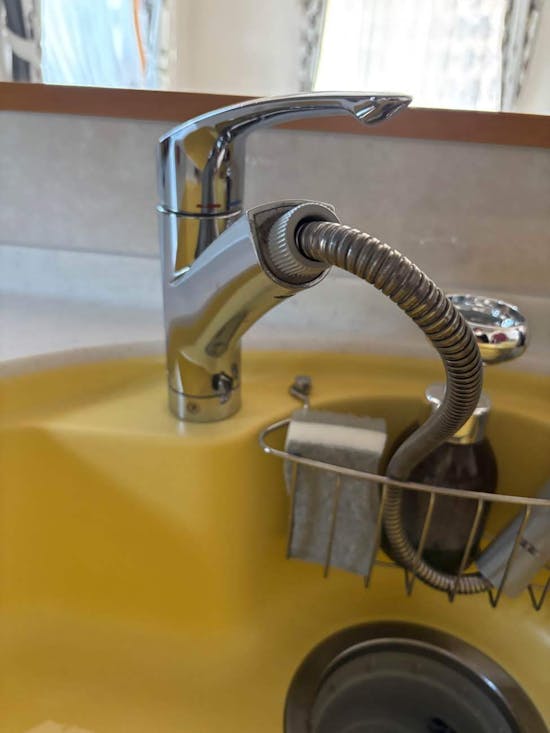 工事前　茨城県土浦市のお客様のキッチン水栓交換工事