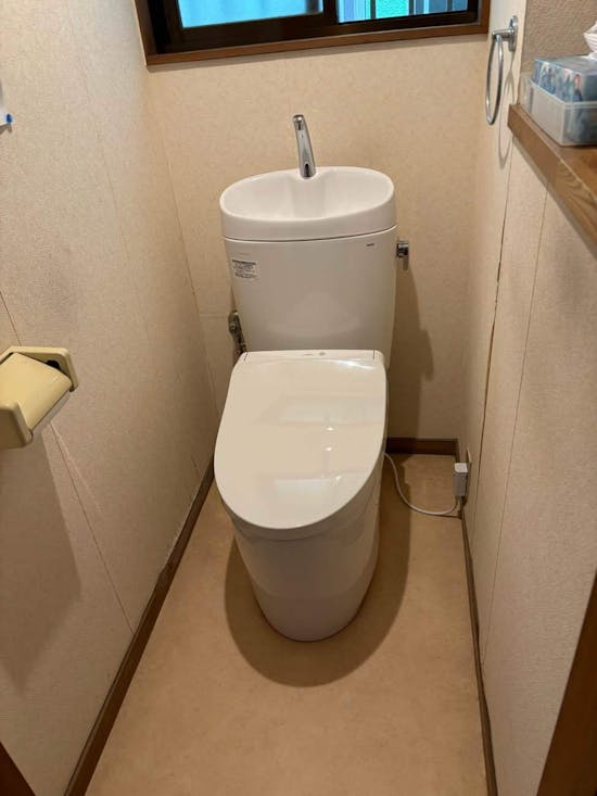 工事後 埼玉県鴻巣市のお客様のトイレ便器セット交換工事