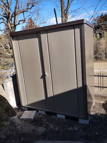 群馬県高崎市のお客様の物置設置工事