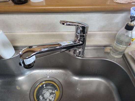 工事後　静岡県浜松市のお客様のキッチン混合水栓（ワンホール）交換工事