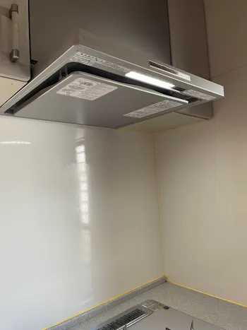 埼玉県川越市のお客様のレンジフード交換工事