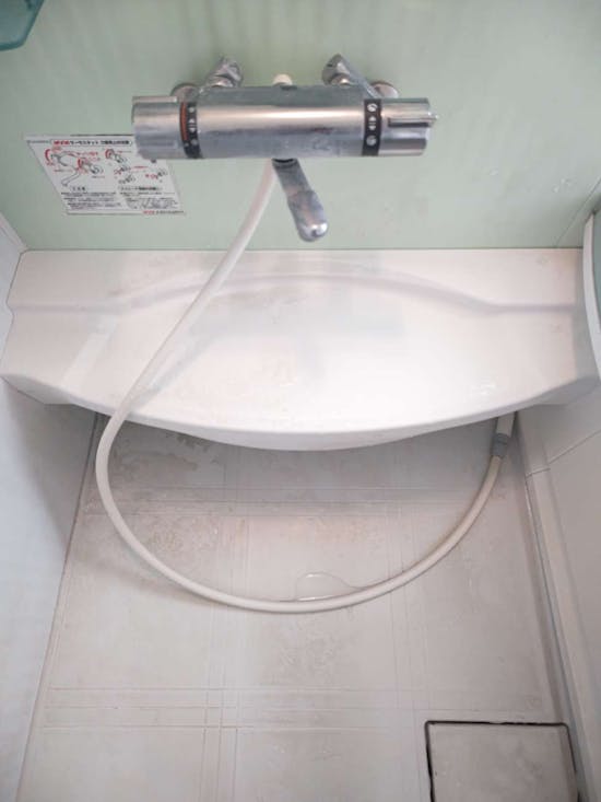 工事前　福島県いわき市のお客様の浴室水栓工事