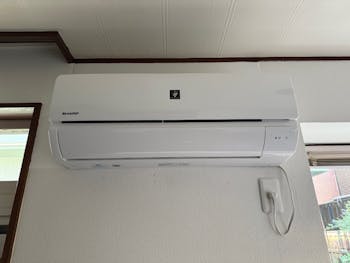 東京都のお客様のエアコン設置工事