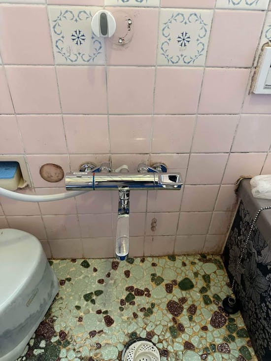 工事後　東京都八王子市のお客様の浴室水栓工事