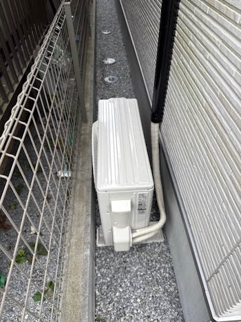 埼玉県春日部市のお客様のエアコン新規取付工事　具体的な工事内容1