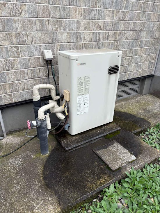 工事前　栃木県栃木市のお客様の石油給湯器交換工事