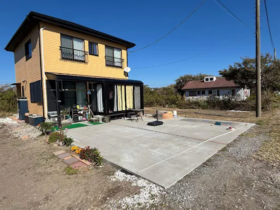 工事前　千葉県館山市のお客様のソーラーカーポート工事