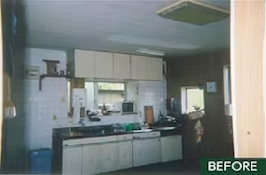 工事前 静岡県のお客様のシステムキッチン設置工事