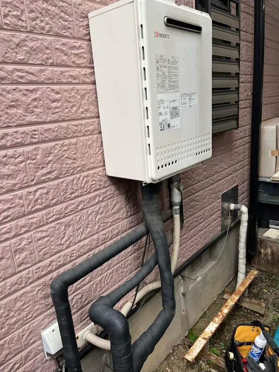 工事前　埼玉県久喜市のお客様の給湯器交換工事