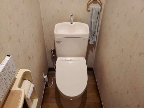 工事後 栃木県宇都宮市のお客様のTOTO便器TOTO洗面化粧台工事