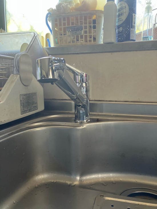 工事後　群馬県前橋市のお客様のキッチン水栓交換工事