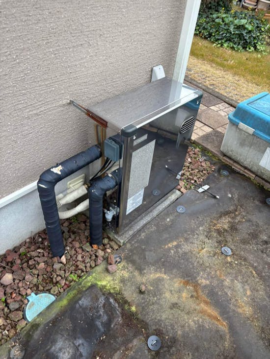 工事前　茨城県東茨城郡のお客様の石油給湯器交換工事