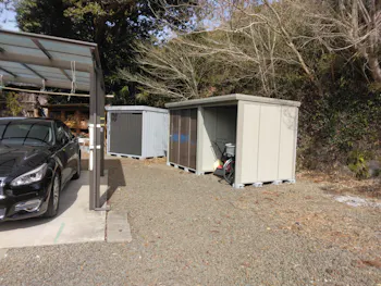 静岡県藤枝市のお客様の物置・倉庫工事　具体的な工事内容1