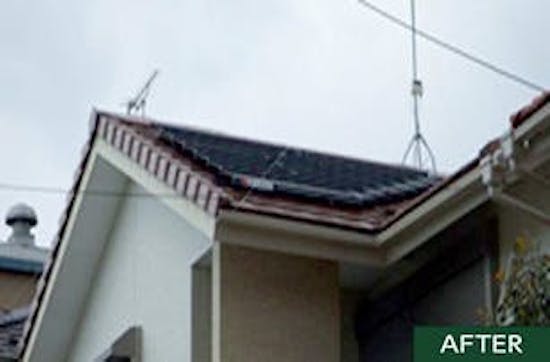 工事後 愛知県のお客様の太陽光発電設置工事