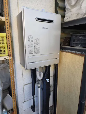 東京都あきる野市のお客様のガス給湯器交換工事