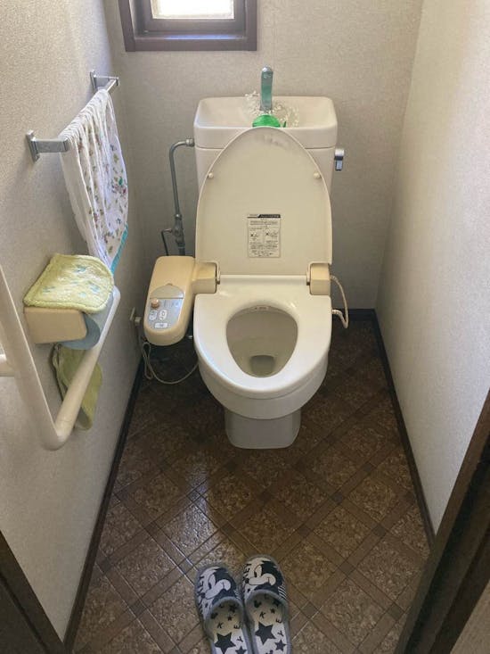 工事前　静岡県磐田市のお客様の便座交換工事