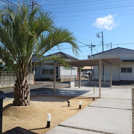 工事前 稲敷郡阿見町のお客様の物置設置工事 グラッセ10