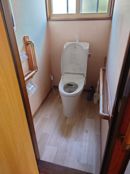 工事後　耶麻郡北塩原村のお客様のトイレ交換工事