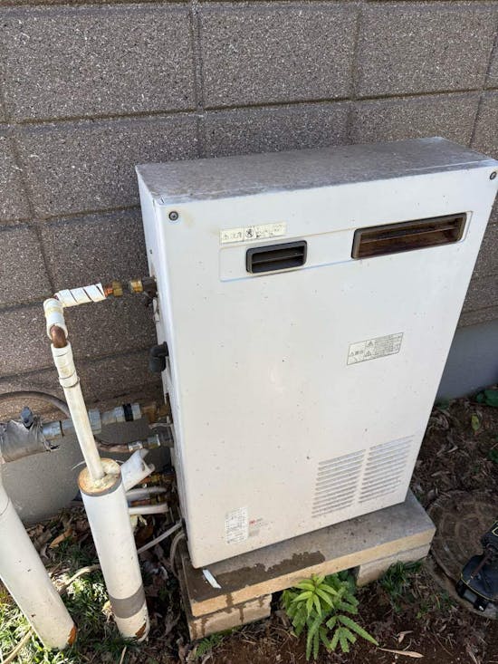 工事前　東京都西多摩郡のお客様のリンナイ給湯器工事