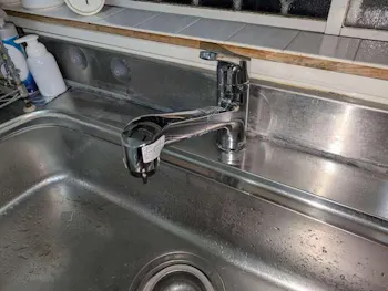静岡県静岡市のお客様のキッチン水栓工事
