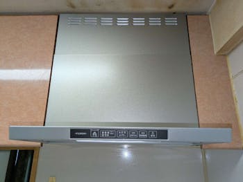 静岡県静岡市のお客様のレンジフード・ビルトインコンロ工事　具体的な工事内容1