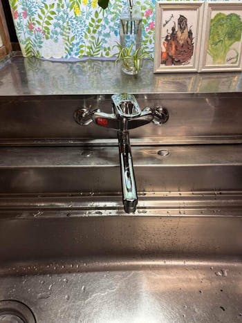 茨城県北茨城市のお客様のキッチン水栓工事