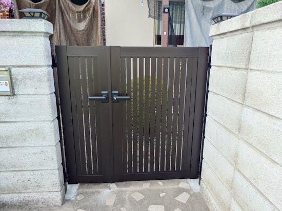 工事後　岡山県のお客様の門扉工事