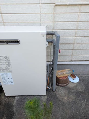 三重県伊勢市のお客様の石油給湯器・オイルタンク工事