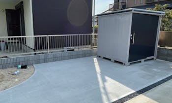 茨城県のお客様の物置設置工事　具体的な工事内容2