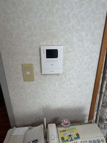 埼玉県東松山市のお客様のTVドアホン交換工事　具体的な工事内容1