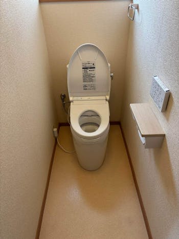 茨城県美浦村のお客様のEX便器(補高便座50)取付工事