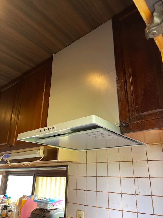 工事後　宮城県黒川郡大和町のお客様のレンジフード工事