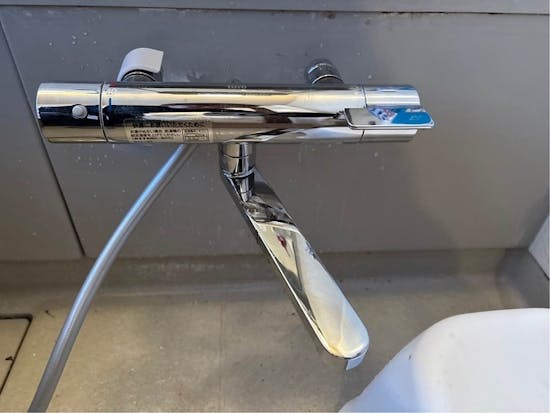 工事後 群馬県前橋市のお客様の浴室混合栓交換工事