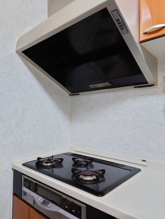 工事前　那珂郡東海村のお客様のビルトインコンロ・ガスコンロ工事