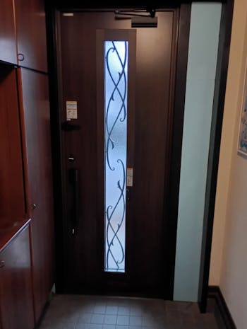 高崎市のお客様の玄関ドア工事　具体的な工事内容2