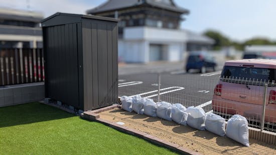 工事後　茨城県のお客様の物置設置工事