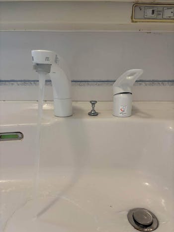 茨城県高萩市のお客様の洗面水栓交換工事