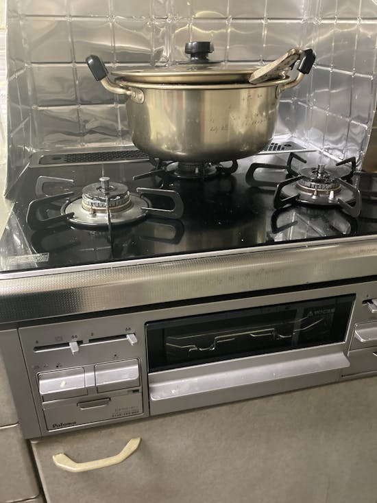 工事後　安中市のお客様のビルトインコンロ・ガスコンロ工事