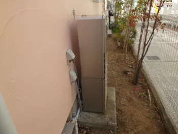 兵庫県神戸市のお客様のガス給湯器交換工事