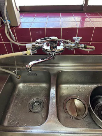 宮城県塩竈市お客様のキッチン水栓交換工事