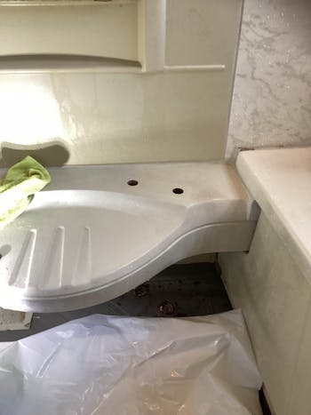 神奈川県横須賀市のお客様の浴室混合栓工事　具体的な工事内容1