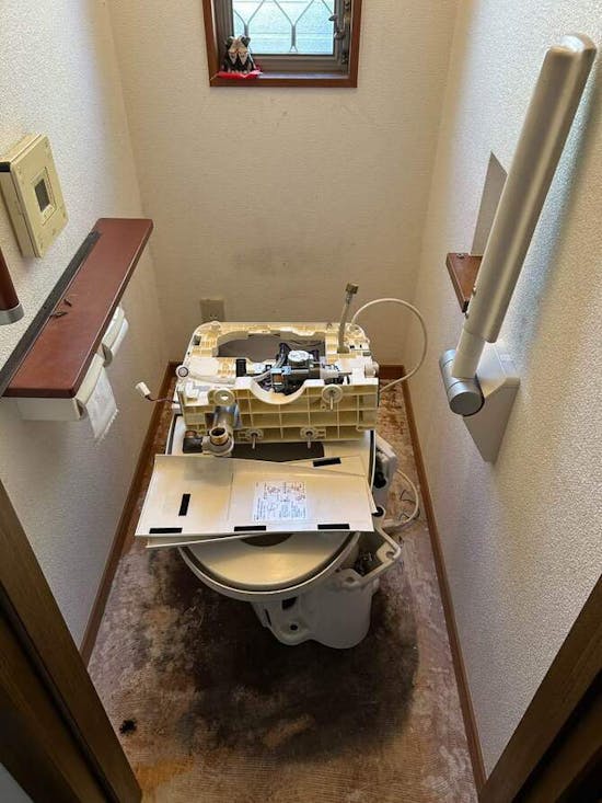 工事前　東京都日野市のお客様のトイレ交換工事