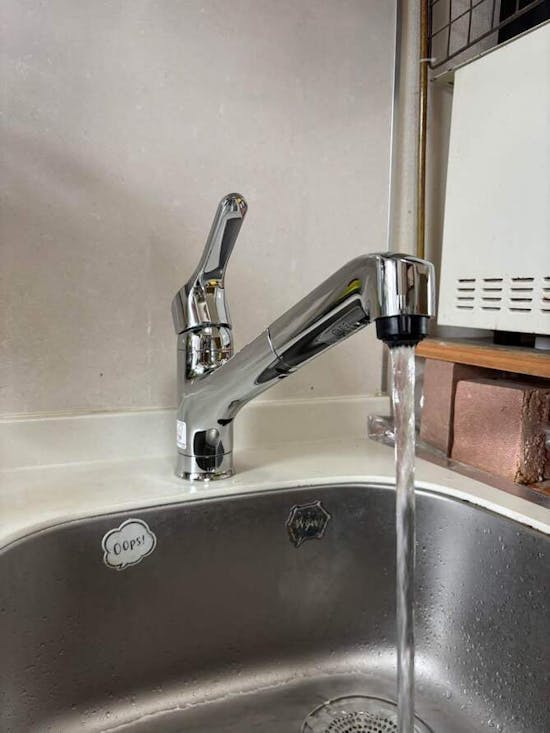 工事後　茨城県那珂市のお客様のキチン水栓交換工事