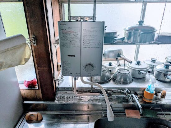 工事後　静岡県磐田市のお客様のガス湯沸かし器交換工事