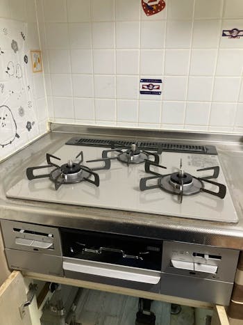 群馬県前橋市のお客様のビルトインコンロ交換工事